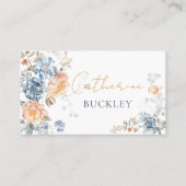 Bloemperzik Blush Blue Plaatskaartje (Voorkant)