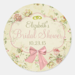  bloemperzik boog Vrijgezellenfeest Ronde Sticker