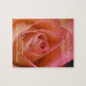 Bloemperzik Roze Roos  Puzzel (Horizontaal)