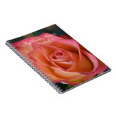Bloemperzik Roze Rose Notitieboek (Rechterzijde)