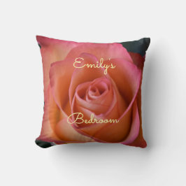 Bloemperzik Roze Rose  Sierkussen