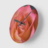 Bloemperzik Roze Rose Wall Clock Ronde Klok (Hoek)