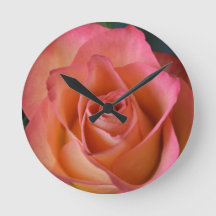 Bloemperzik Roze Rose Wall Clock