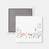 Bloempetals Spring Floral Artwork Pastel Summer. Magneet (Voorkant / Achterkant)
