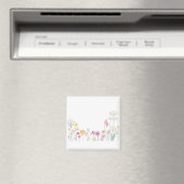 Bloempetals Spring Floral Artwork Pastel Summer. Magneet (Insitu (Vaatwasser))