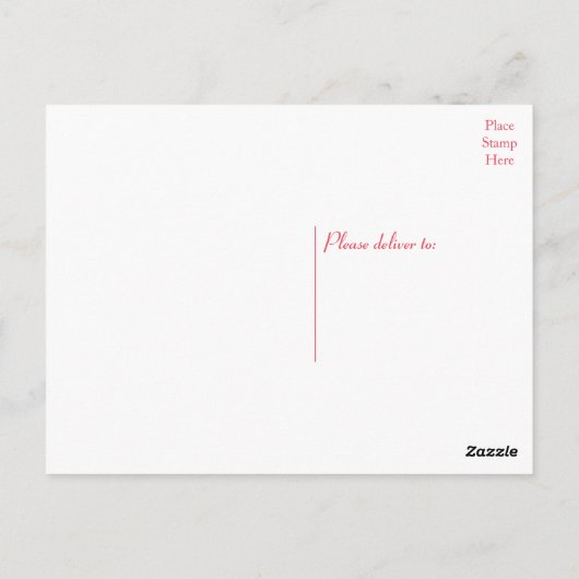 Bloempioenroos Roze Bloemen  Waterverf Briefkaart (Achterkant)