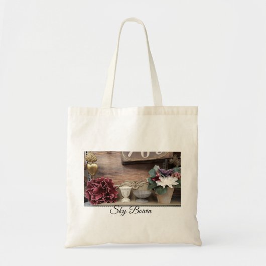 bloemplank foto tote bag (Voorkant)