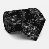 Bloemplattegrond 01b zwart BG Stropdas (Opgerold)
