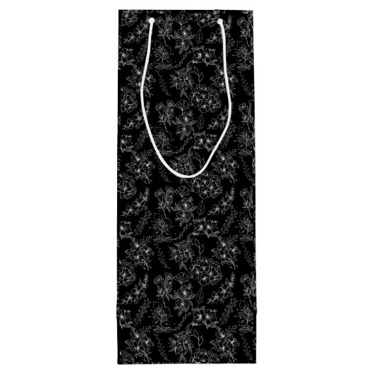 Bloemplattegrond 01b zwart BG Wijn Cadeautas (Achterkant)