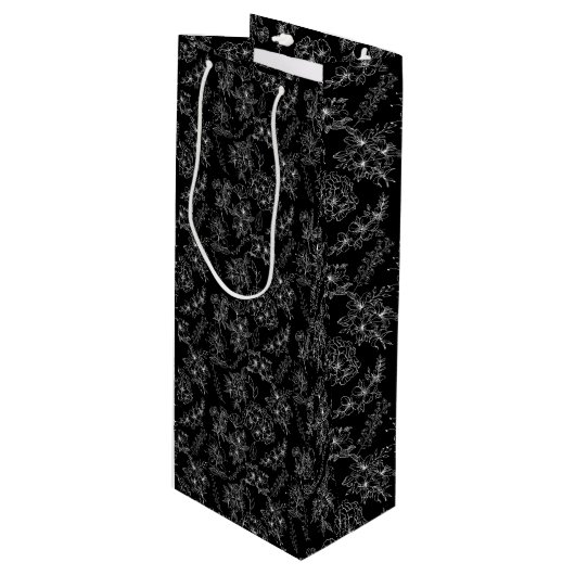 Bloemplattegrond 01b zwart BG Wijn Cadeautas (Voorkant Gekanteld)