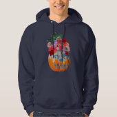 Bloempompoen lange mouw trui hoodie (Voorkant)