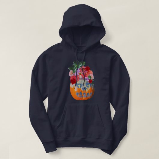 Bloempompoen lange mouw trui hoodie (Design voorkant)