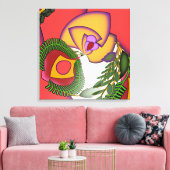 Bloemportret geëxplodeerd canvas afdruk (Insitu (Woonkamer))