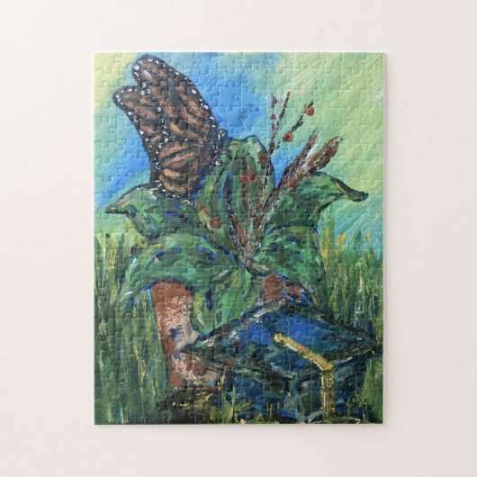 Bloempot & Afstudeerder Pet Puzzel (Verticaal)