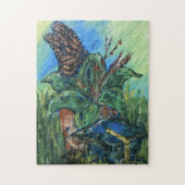 Bloempot & Afstudeerder Pet Puzzel Legpuzzel (Verticaal)