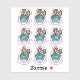 Bloempot Happy Mail Custom-Cut Vinyl Sticker