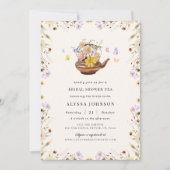 Bloempot Wildflowers Lijst Vrijgezellenfeest Tea Kaart (Voorkant)