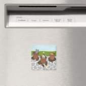 Bloempotje Kittens Magnet (Insitu (Vaatwasser))