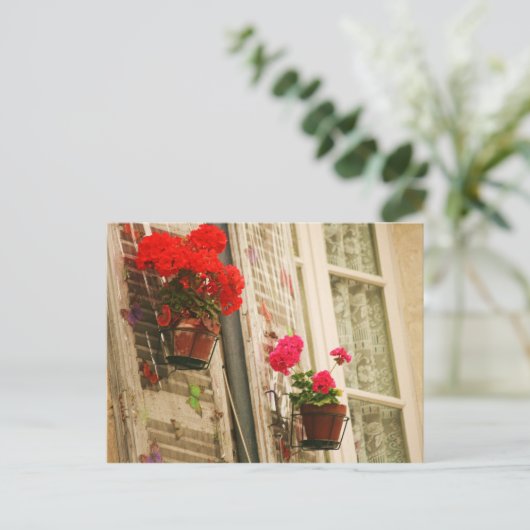 bloempotten briefkaart (Staand voorkant)