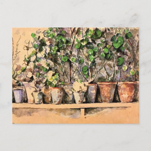 Bloempotten in Clay Paul Cezanne Briefkaart (Voorkant)