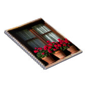 Bloempotten in het dorpsraam notitieboek (Rechterzijde)