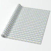 Bloempotten (op wit) inpakpapier (Uitgerold)
