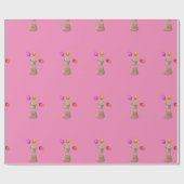 Bloempotten Patroon Cadeaupapier (Vlak)