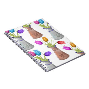 Bloempotten Patroon Notitieboek