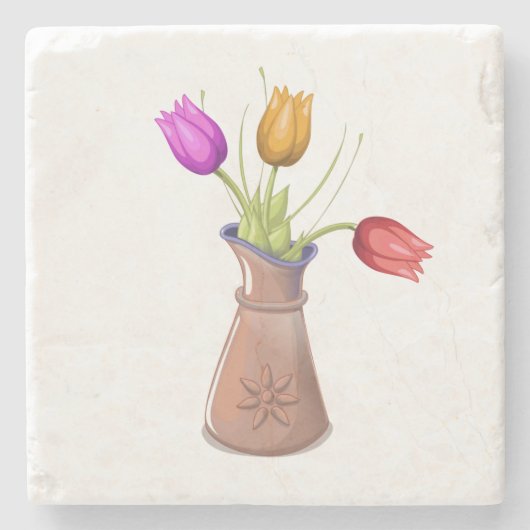Bloempotten Stenen Onderzetter (Voorkant)