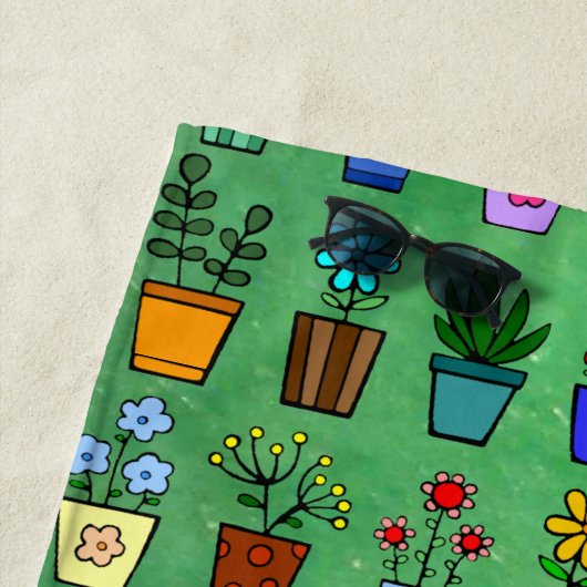 Bloempotten Strandlaken (In situ)