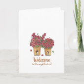 Bloempotten welkom kaart (Voorkant)