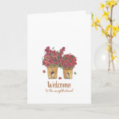 Bloempotten welkom kaart (Gele Bloem)