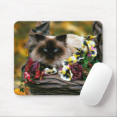 Bloempottenkat Mousepad Muismat (Met muis)
