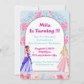 Bloemprinses verjaardag uitnodiging (Voorkant)