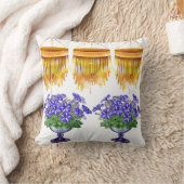 Bloemprint gooi kussen, bloemkussen, kussen (Deken)