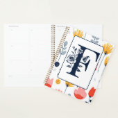 Bloemprint monogram initiaal naam minimalistisch  planner (Display)