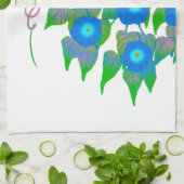 Bloemprint voor lente en zomer theedoek (Gevouwen)