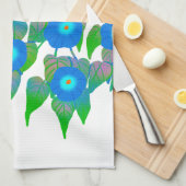 Bloemprint voor lente en zomer theedoek (Quarter Fold)