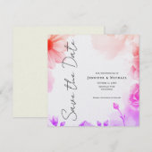 Bloemprofessioneel Minimalistisch Modern Eenvoudig Save The Date (Voorkant / Achterkant)