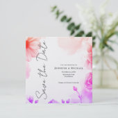 Bloemprofessioneel Minimalistisch Modern Eenvoudig Save The Date (Staand voorkant)