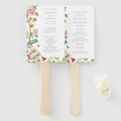  bloemprogramma handwaaier (Voorkant en achterkant)