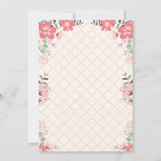 bloemrand kaart (Voorkant)