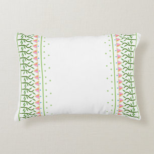  bloemrand van gestileerde tulpen accent kussen