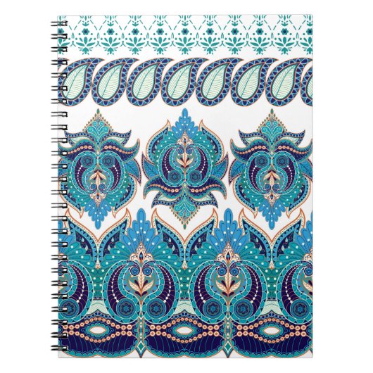 bloemranden: Paisley Design Notitieboek (Voorkant)