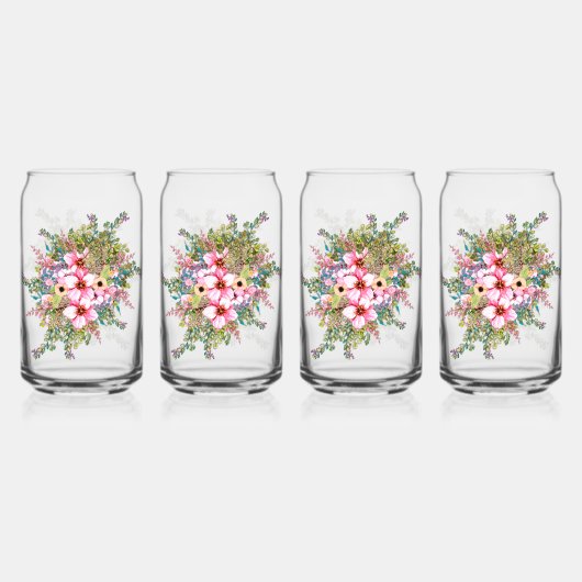 Bloemregeling Blikvorm Glas (Voorkant)