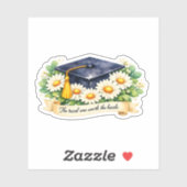Bloemrijk afstudeercadeau Cute Watercolor Afstudee Sticker (Vel)