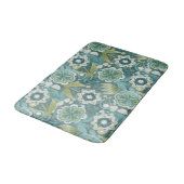 Bloemrijk Boho Botanisch Patroon Badmat (Gekanteld)