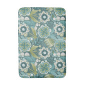 Bloemrijk Boho Botanisch Patroon Badmat (Voorkant Verticaal)