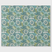 Bloemrijk Boho Botanisch Patroon Cadeaupapier (Vlak)