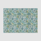 Bloemrijk Boho Botanisch Patroon Tissuepapier (Voorkant)